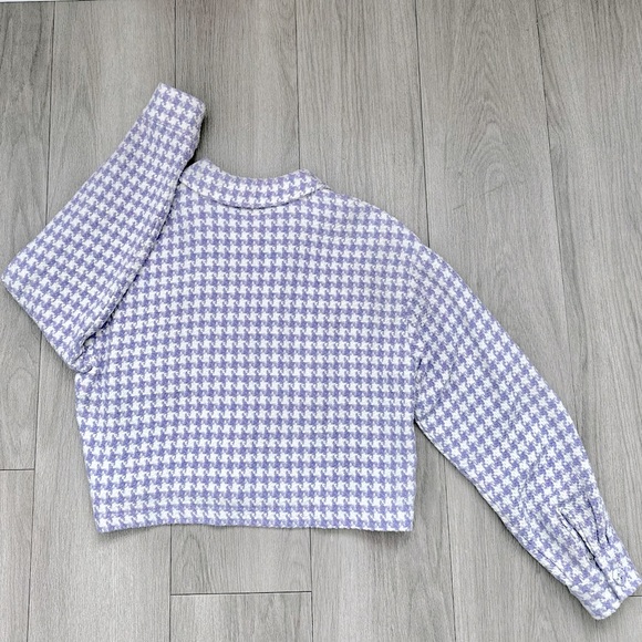 Opullence Paris Zelda Houndstooth Lilac Jacket - Picture 5 of 8